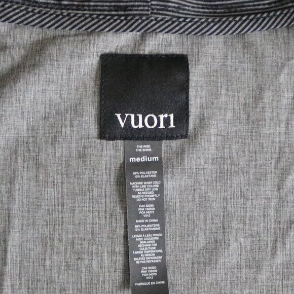 Vuori Trainer Shell Jacket Charcoal Camo Men's M Performance Gym Full Zip V512 - Picture 10 of 10